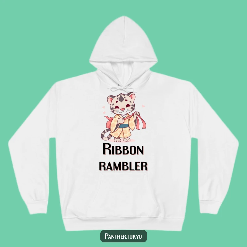 Funny Panther Kimono Hoodie - Cozy Playful Cartoon Cat Sweatshirt Gift
