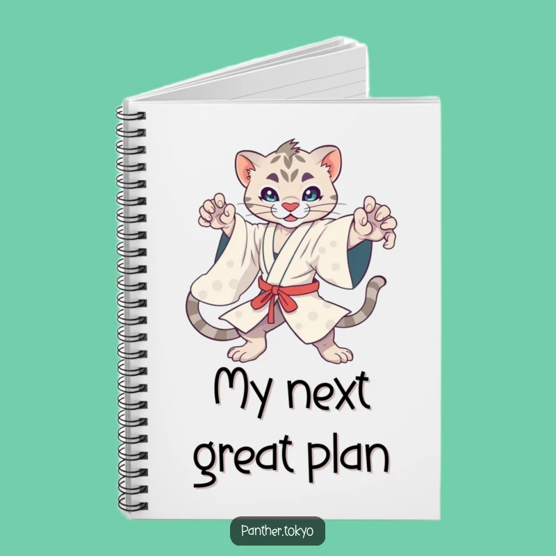 Funny Kawaii Panther Kimono Notebook: Dynamic Action Journal, Creative Gift